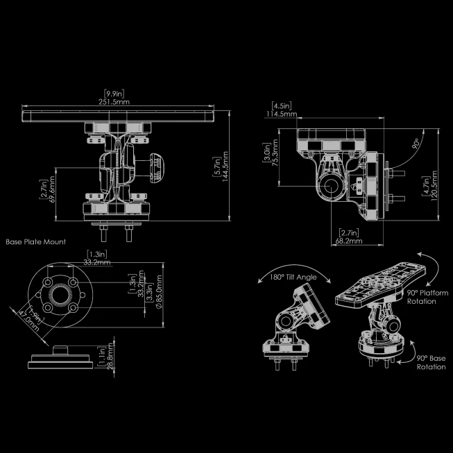 Railblaza HEXX Fish Finder Mount 6 Railblaza HEXX Fish Finder Mount - Image 6