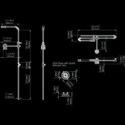 Railblaza HEXX Live Pole 60 -Best Boating Shop RailblazaHexxLivePole60DimensionDrawing 9a235f4871ad5f536c67b2ff5ed4f281